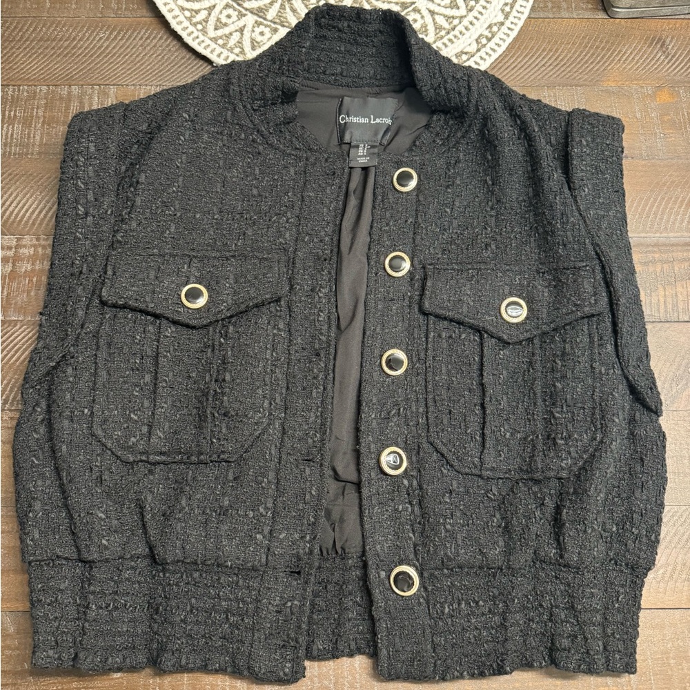 Black Christian Lacroix vest